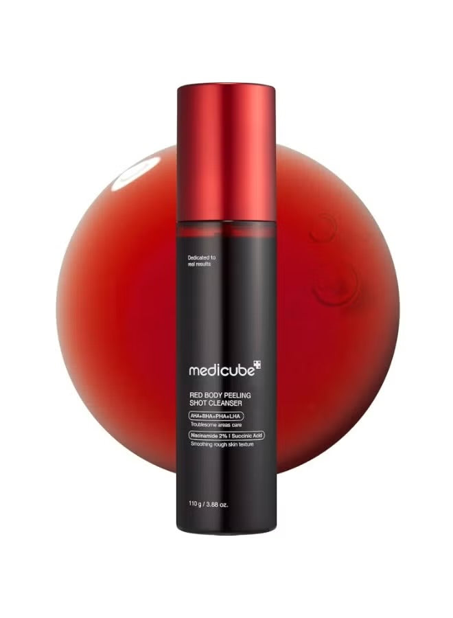 Medicube red acne body peeling shot