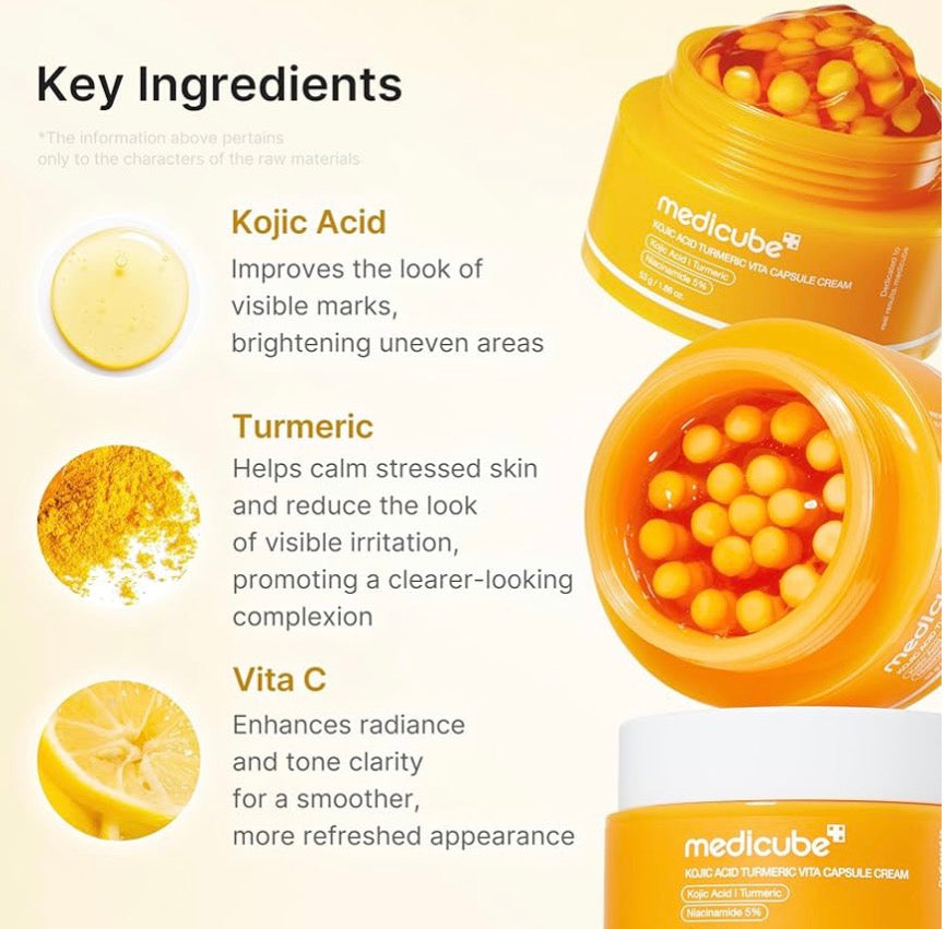 Medicube Kojic Acid Turmeric Vita Capsule Cream