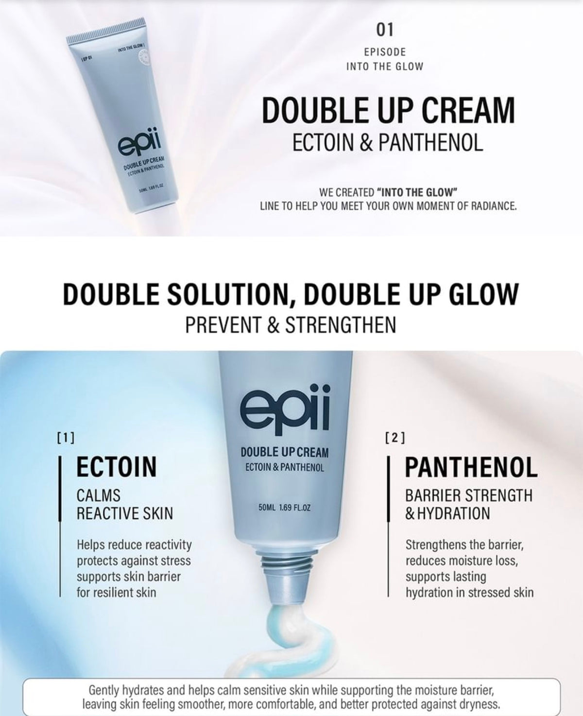 Epii - double cream up cream ectoin & panthenol