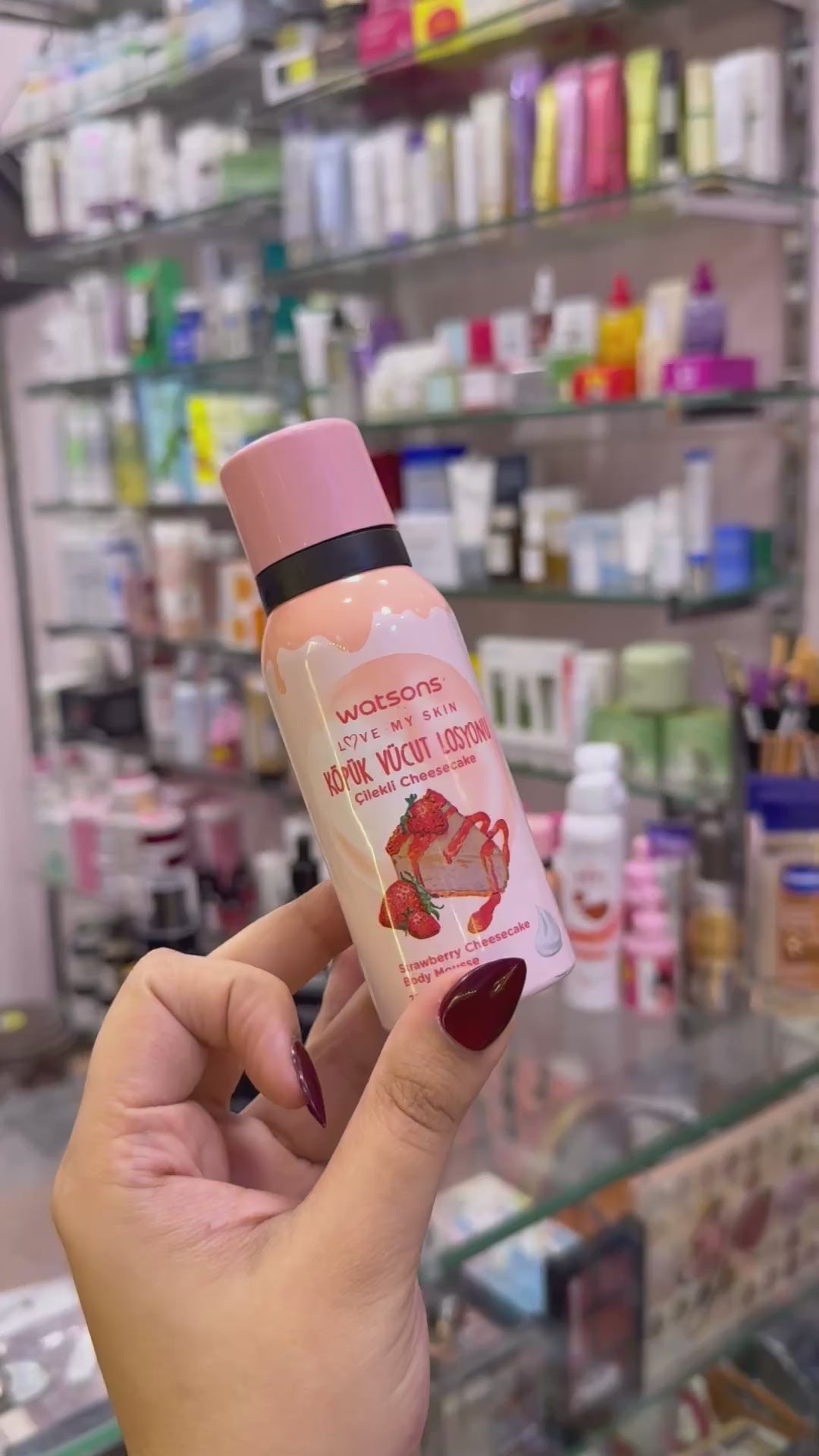 Strawberry  cheesecake body mousse🌼🌼🍰From Turkey